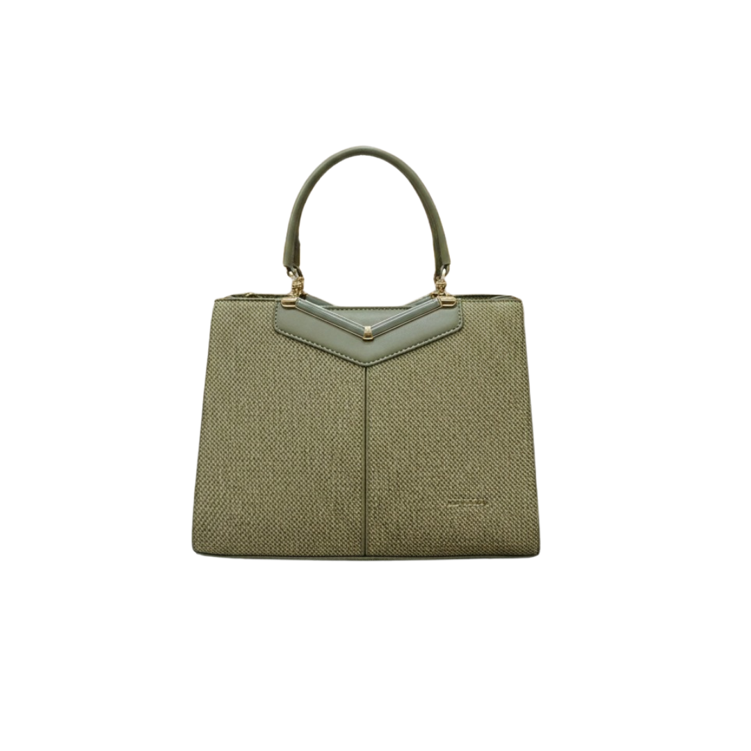 Emerald Weave Handbag